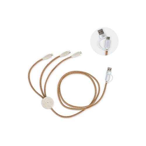 Cork 3 in 1 PD charging & data cable Cork 3 in 1 PD charging & data cable