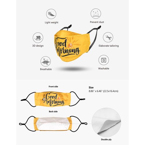 Double Layer 3D Flat-Fold Fabric Face Mask Double Layer 3D Flat-Fold Fabric Face Mask