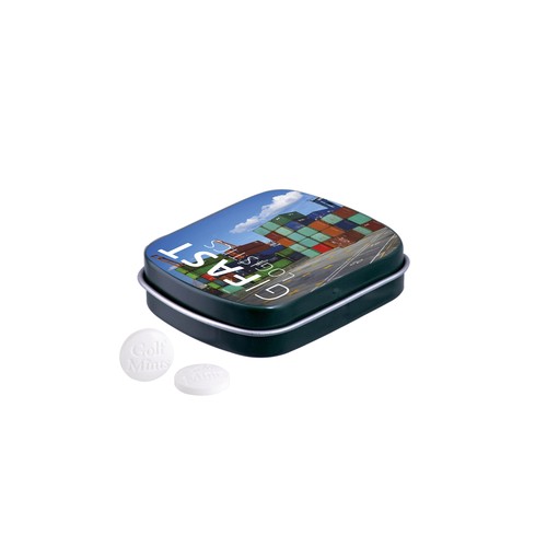 Mini hinged tin golf mints