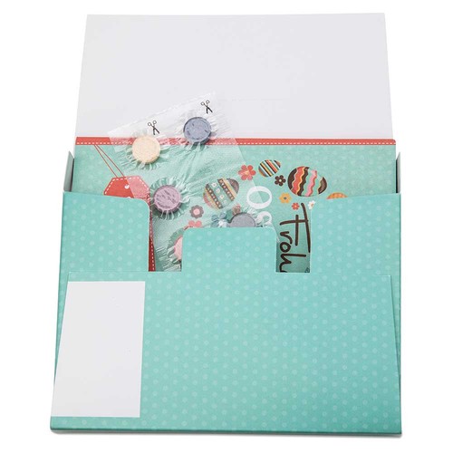 Recipe Book Set - Easter - Egg paint set - individual - digital printing 4/0-c