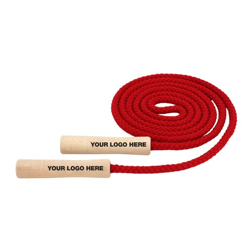 Skipping rope with handles - cotton in special colors