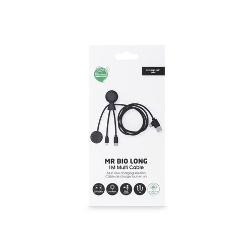 Xoopar Mr. Bio Long Multi Kabel voor Apple/Samsung Watch 1 Meter Xoopar Mr. Bio Long Multi Kabel voor Apple/Samsung Watch 1 Meter