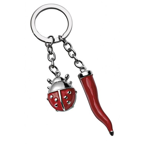 PORTE-CLES PORTE-BONHEUR, COCCI. ROUGE PORTE-CLES PORTE-BONHEUR, COCCI. ROUGE