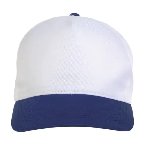 Polyester 5-panel cap with adjustable velcro strap