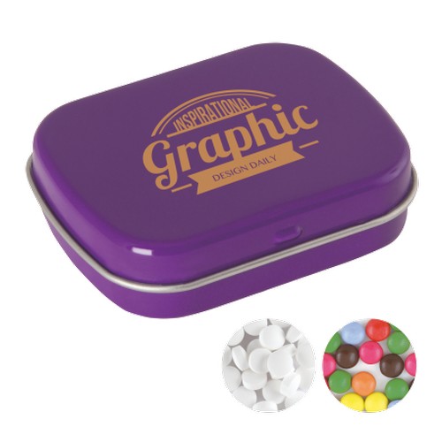 Scharnierblik met mintjes