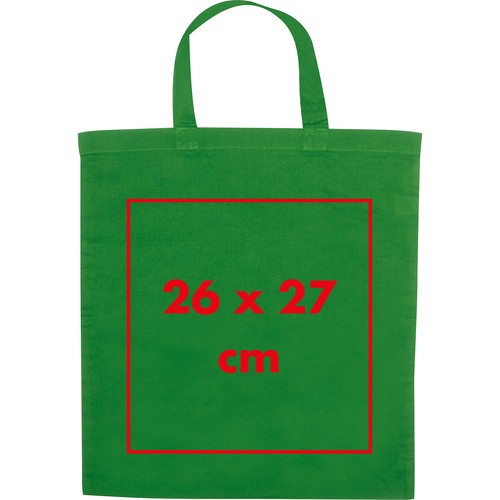 Bolsa de algodón con asas cortas Bolsa de algodón con asas cortas