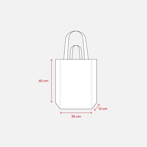 Bolsa con fuelle de algodón reciclado, 280 g/m², con doble asa. Bolsa con fuelle de algodón reciclado, 280 g/m², con doble asa.