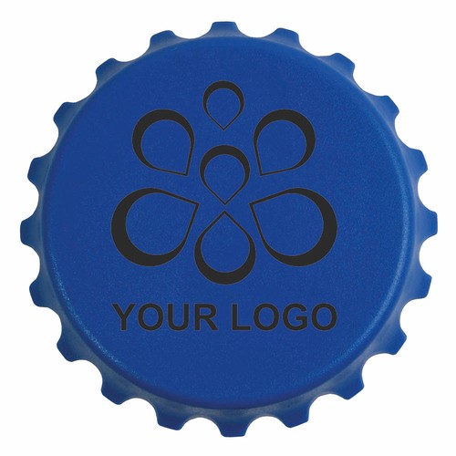 ABS and metal, bottle top-shaped, screw-top and bottle opener with magnets