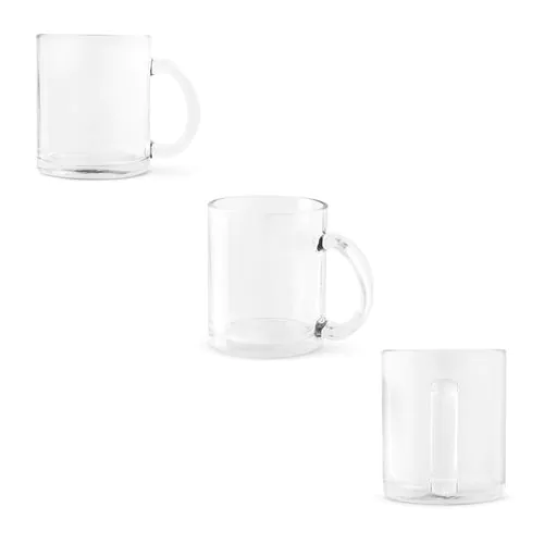 CARMO. Taza de cristal para sublimación de 350 mL CARMO. Taza de cristal para sublimación de 350 mL
