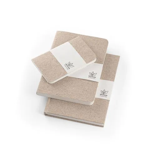 TEAPAD SEMI-RIGID. Bloc-notes A5 avec couverture semi-rigide fabriquée à partir de déchets de feuilles de thé (65%)