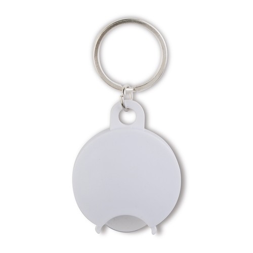 COIN HOLDER KEY CHAIN IN PLASTIC AND METAL COIN HOLDER KEY CHAIN IN PLASTIC AND METAL