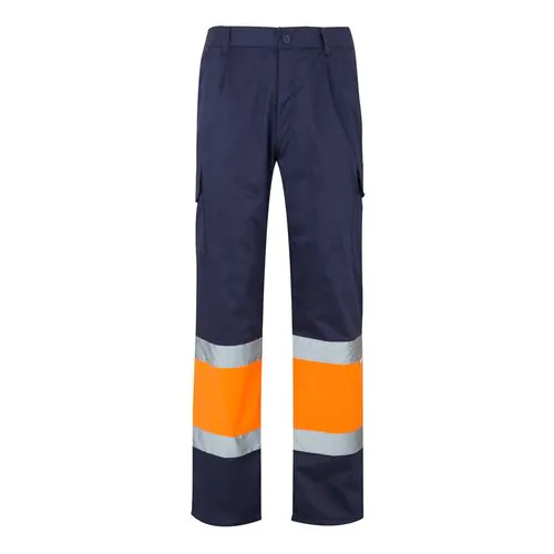 VL POSEIDON. Pantalón de sarga multibolsillos bicolor (210 g/m²), en algodón (20 %) y poliéster (80 %)