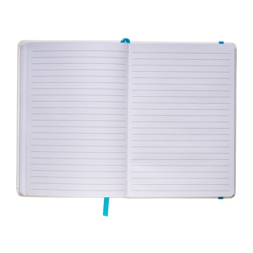 Bloc note avec élastique et feuille de papier à ligne Bloc note avec élastique et feuille de papier à ligne
