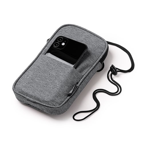 Cellphone case with melange finish. Main compartme Dores