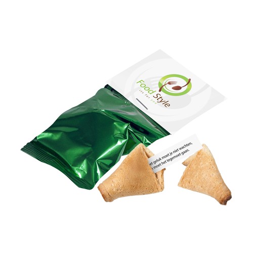 Biscuit de fortune avec carte à en-tête Biscuit de fortune avec carte à en-tête