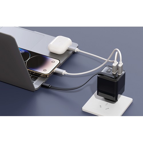 Urban Vitamin Mendocino 65W GaN charger retractable cable