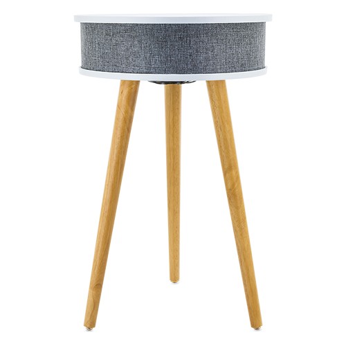 Mesa de centro con altavoz y cargador. Green Bay