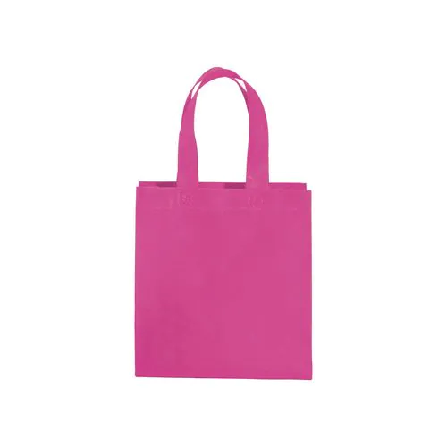 80 g/m2 non-woven fabric mini shopping bag with gusset and short handles