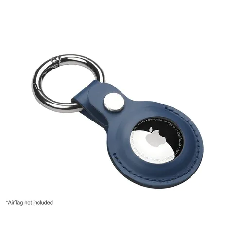 Keyring with holder for AirTag