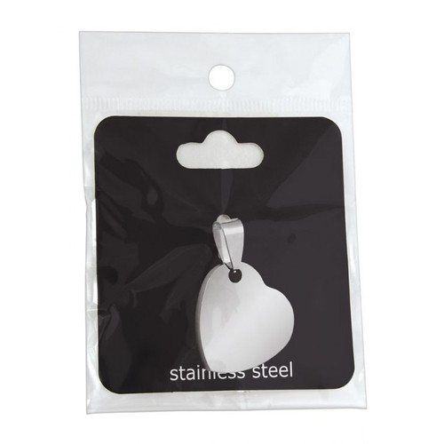PENDANT STEEL HEART 20x20mm