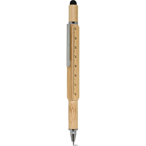STYLO MULTIFONCTIONNEL EN BAMBOU ET MÉTAL STYLO MULTIFONCTIONNEL EN BAMBOU ET MÉTAL