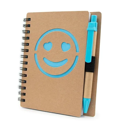 Carnet env. B7 "visage souriant" avec stylo bille | Dylan Carnet env. B7 "visage souriant" avec stylo bille | Dylan