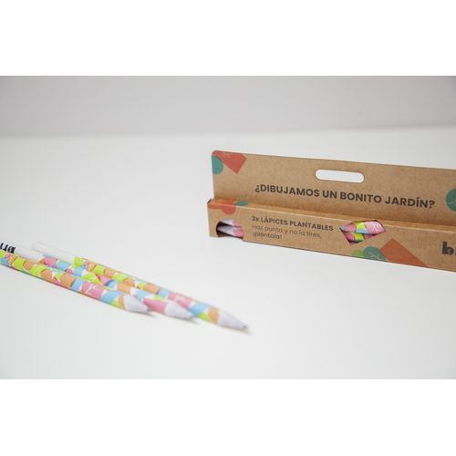 Crayon avec des graines X 3