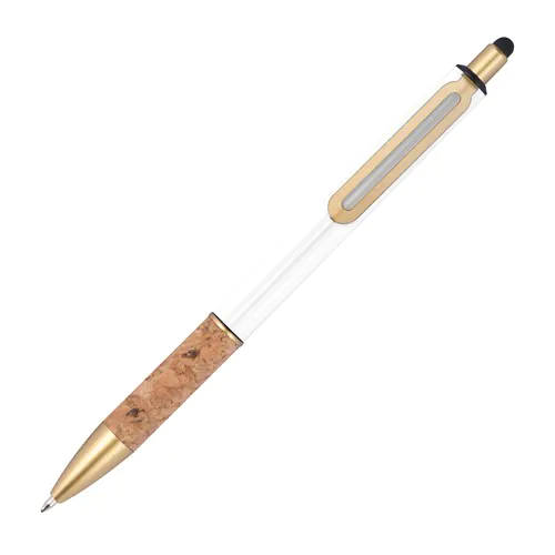 Ball pen with cork grip zone Ball pen with cork grip zone