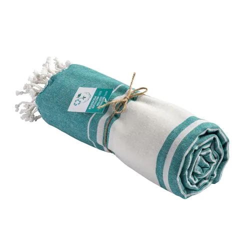 Beach towel /pareo in recycled cotton 180 gr/m2