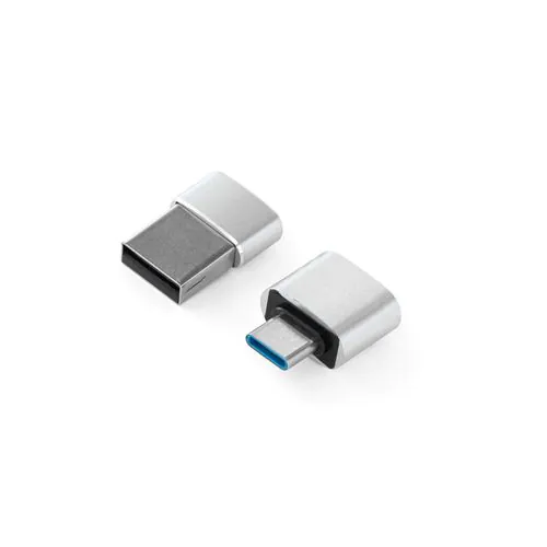 MINSKY. Set van 2 aluminium USB-A / USB-C adapters MINSKY. Set van 2 aluminium USB-A / USB-C adapters