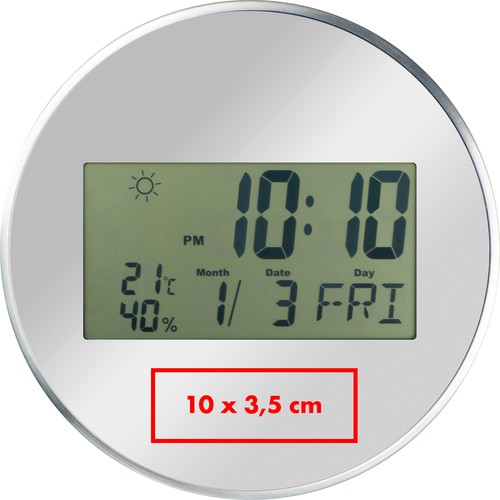 Wall clock with digital display