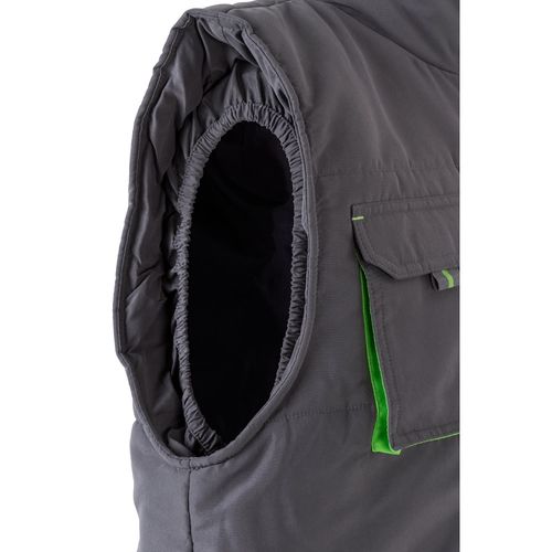 VL NERGAL. Padded vest, two-tone, multi-pocket (120g/m²), in polyester (100%)
