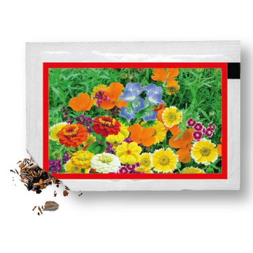 Sachet de graines fleurs d'été 80 x 55 mm, Sachet de graines fleurs d'été 80 x 55 mm,