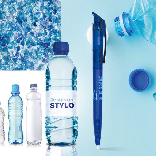 BALL PEN WITH RECYCLED rPET PLASTIC BODY AND CLIP
