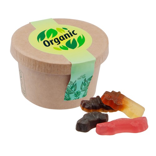 Cardboard cup with candy Cardboard cup with candy
