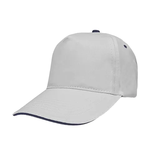 CASQUETTE 5 PANNEAUX SANDWICH EN 100% COTON