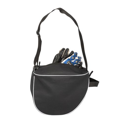 600d polyester helmet bag with shoulder strap and glove pocket