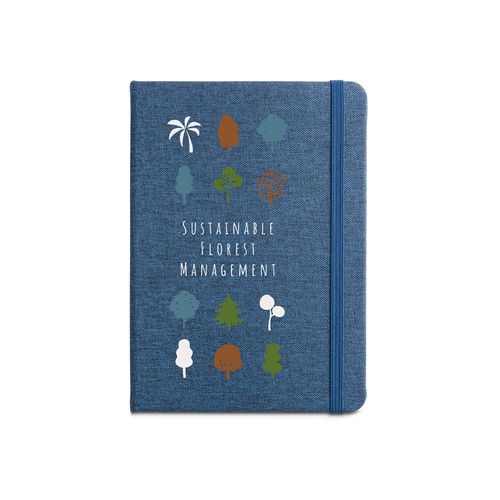 BOYD. A5 notebook in recycled polyester (100% rPET) with lined sheets BOYD. A5 notebook in recycled polyester (100% rPET) with lined sheets