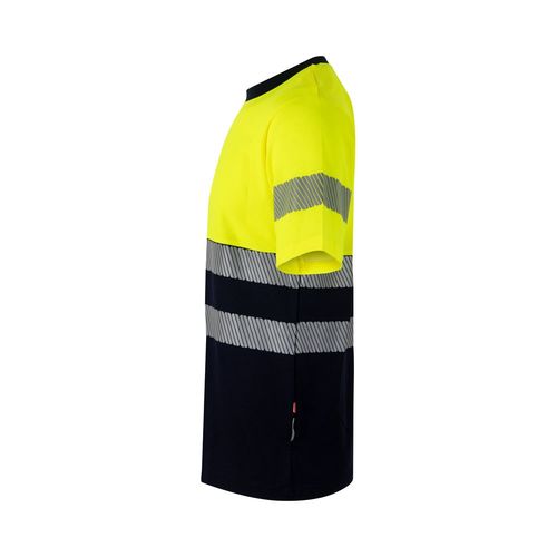 VL BASTET. T-shirt bicolore piqué (150g/m²), in cotone (55%) e poliestere (45%)
