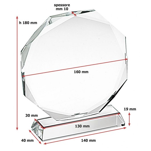 COUPE OCTOGONALE diam mm 160