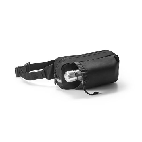 DELFOS POUCH. Riñonera 300D poliéster reciclado y 600D poliéster reciclado con elementos reflectantes DELFOS POUCH. Riñonera 300D poliéster reciclado y 600D poliéster reciclado con elementos reflectantes