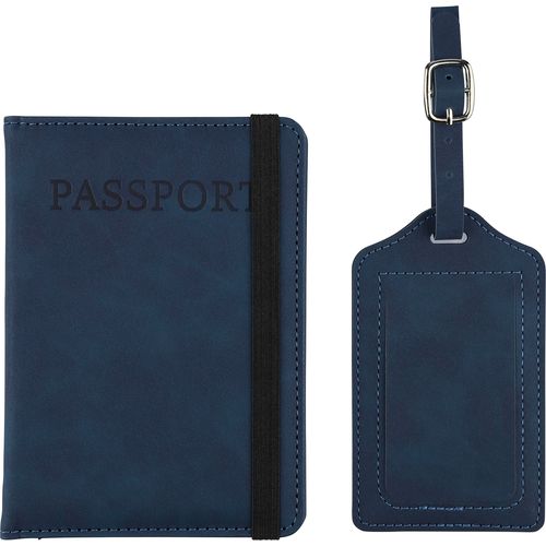Recycled PU passport holder and luggage label Zani