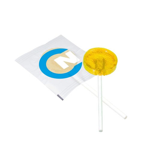 Flat round lollipop