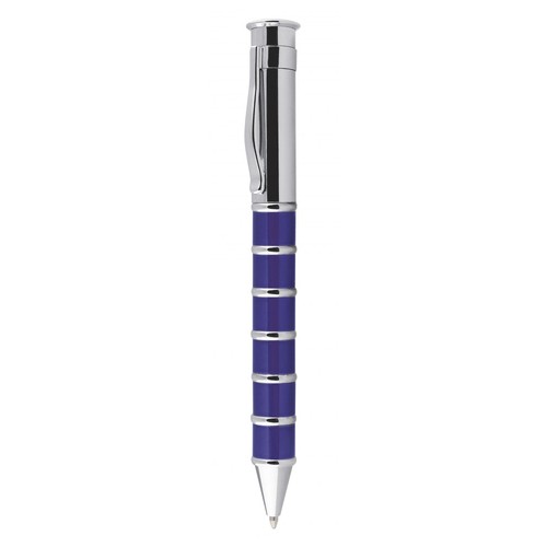 PENNA AD ANELLI BLU E CROMATA PENNA AD ANELLI BLU E CROMATA