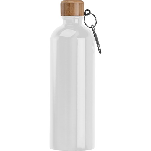 Drinkfles van rvs met karabijnhaak, 750 ml