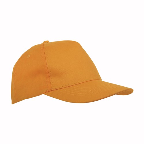 Cotton 5-panel cap with 2 mm-thick visor, embroidered eyelets and adjustable velcro strap Cotton 5-panel cap with 2 mm-thick visor, embroidered eyelets and adjustable velcro strap