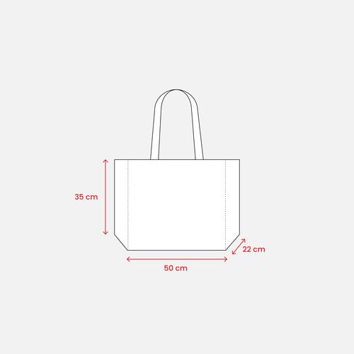 280 g/m2 cotton shopping bag with jute details, long handles and gusset 280 g/m2 cotton shopping bag with jute details, long handles and gusset