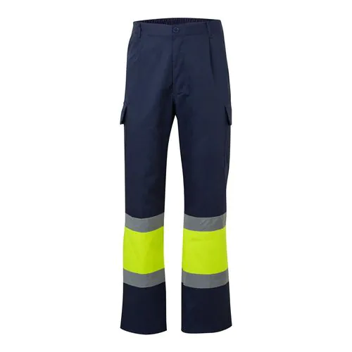 VL ARTEMIS. Two-tone trousers, in twill (190g/m²), cotton (20%) and polyester (80%)