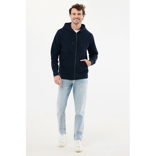 IQONIQ Abisko gerecycled katoen hoodie met rits