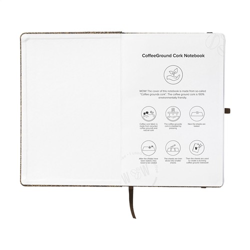 CoffeeGround Cork Notebook A5 carnet de notes
